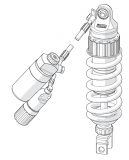 hlins Federbein YA 535 fr Yamaha MT-09, 14-20